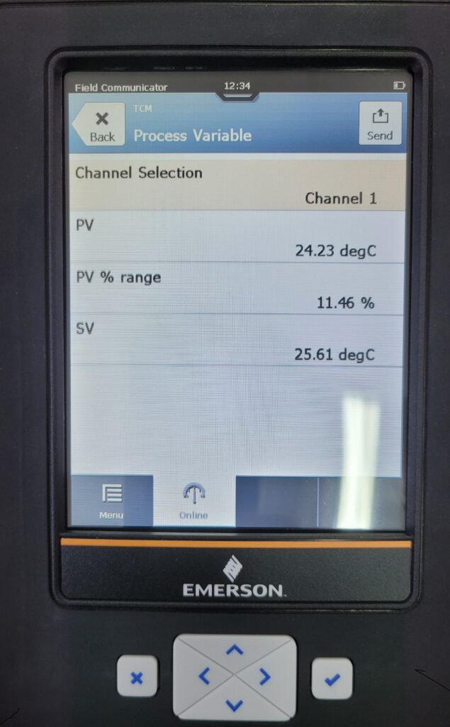 TCM device check through TREX