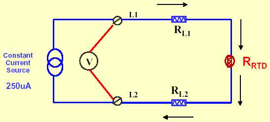 2 wire RTD circuit